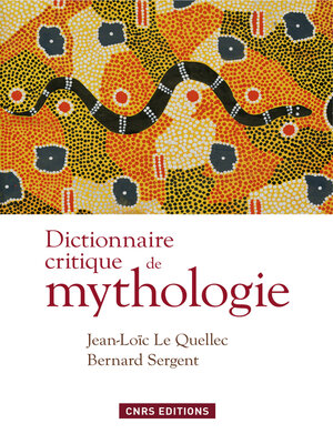cover image of Dictionnaire critique de mythologie